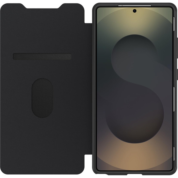 OtterBox React Folio Case for Samsung Galaxy S25 Ultra, Card Slot, Magnetic Closure, Clear/Black - 77-97833 – image 2