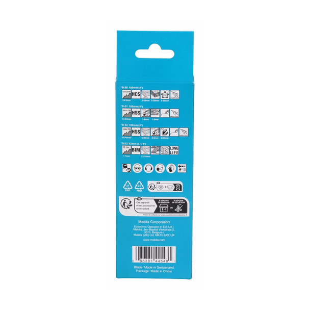 Makita 10-Piece Jigsaw Blade Set, Pack B, Genuine Makita Power Tool Accessory - B-44426 – image 5
