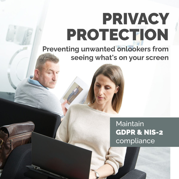 Fellowes PrivaScreen 16" Laptop Privacy Filter, 16:10, Frameless Blackout Filter, Black – image 4