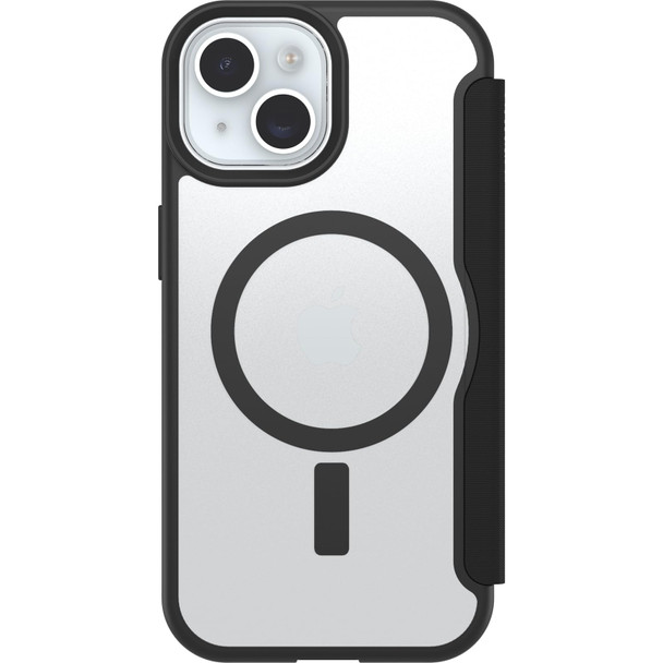 OtterBox React Folio MagSafe Case for iPhone 17e, 16e, 15, 14 & 13, Clear/Black - 77-97828 – image 3