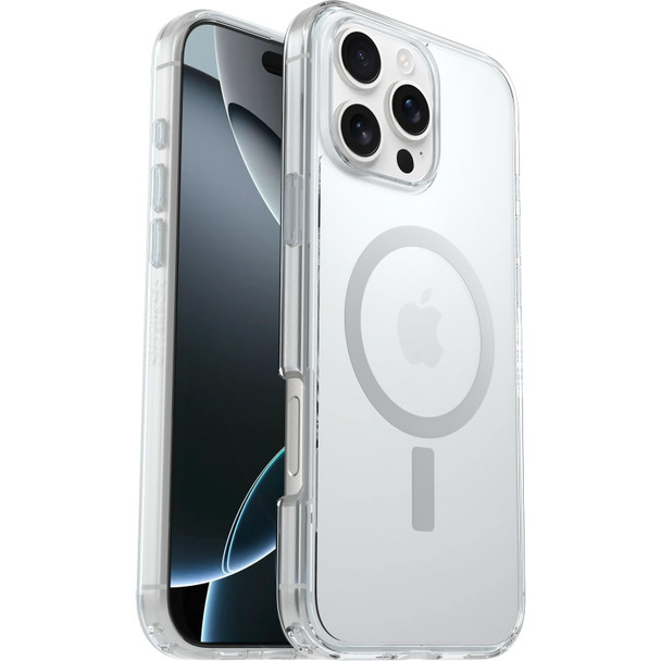 OtterBox Symmetry Clear MagSafe Case for iPhone 16 Pro Max, Ultra-Slim, Clear - 77-99701