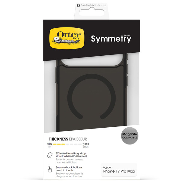 OtterBox Symmetry Series Clear MagSafe Case for iPhone 18 Pro Max / 17 Pro Max, Black - 77-98876 – image 5