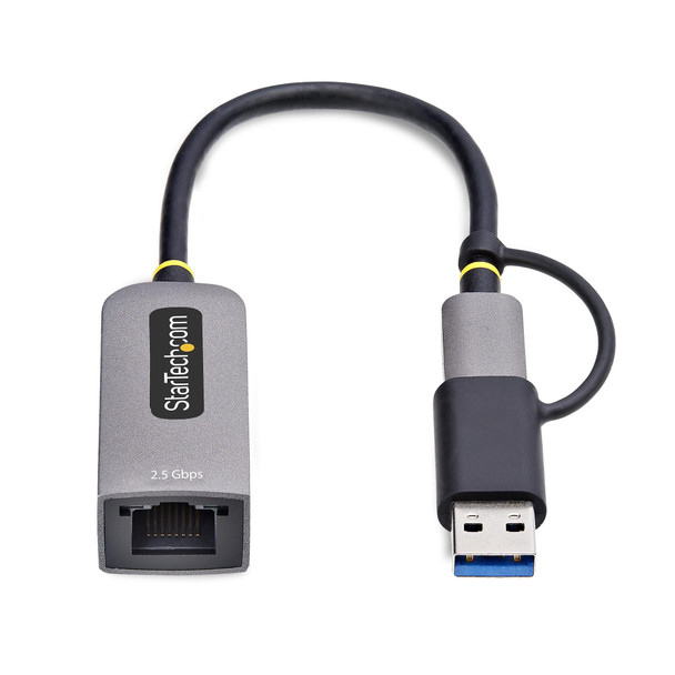 StarTech.com 2.5GbE USB-C to Ethernet Adapter with USB-A Converter, NBASE-T, 15cm Cable - U2GAUSBCENET – image 4