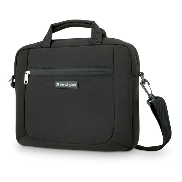 Kensington SP12 Neoprene Sleeve for 12" Devices, Front Pocket, Shoulder Strap, Black - K62569US