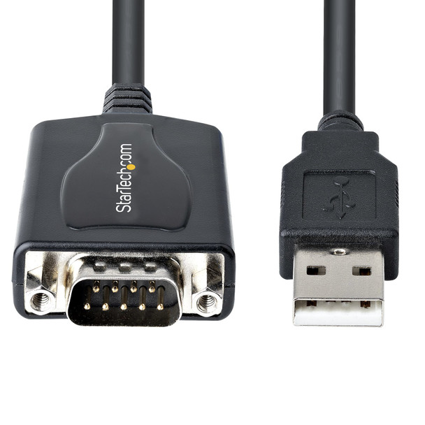 StarTech.com 1m USB to Serial RS232 Cable, DB9 Male, COM Retention, Prolific Chipset - 1P3FPCUSBSERIAL – image 3