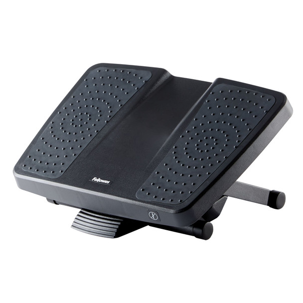 Fellowes Professional Series Ultimate Foot Support, 3 Height Settings, Rocking Platform, Black - 8067001