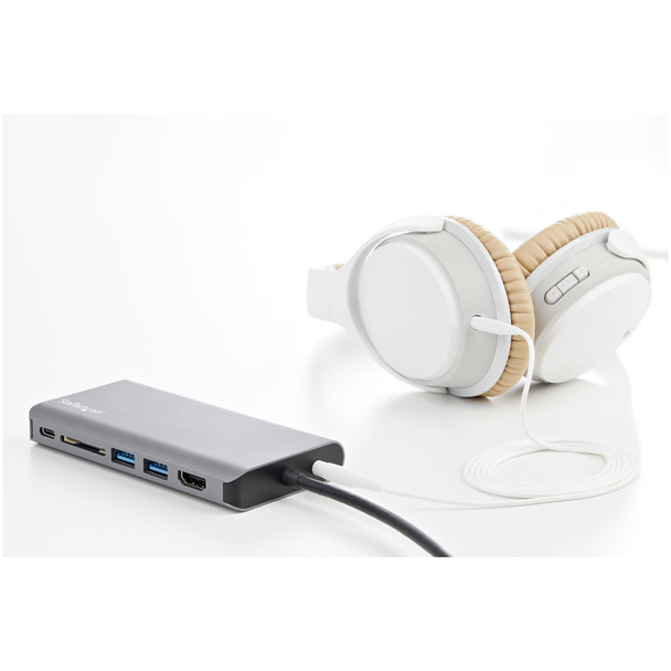 StarTech.com USB-C Multiport Adapter, 4K HDMI or 1080p VGA, 3x USB 5Gbps, GbE, SD, 100W PD - DKT31CVHPD3 – image 7