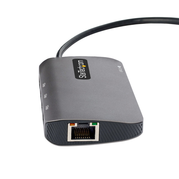 StarTech.com 6-in-1 USB-C Multiport Adapter, 4K 60Hz HDMI, 3x USB-A 5Gbps, GbE, 100W PD, Grey - 127BUSBCMULTIPT – image 5