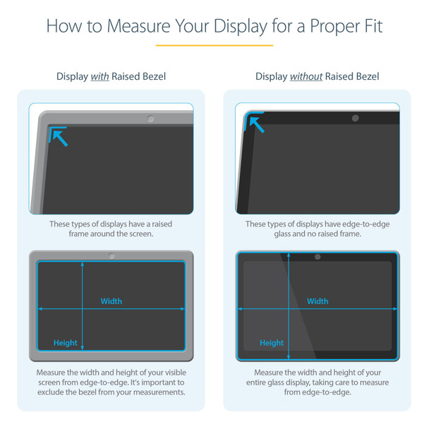 StarTech.com 14" Laptop Privacy Screen, 16:9, Anti-Glare, 51% Blue Light Reduction, Reversible - 14LPRIVSCREEN – image 11
