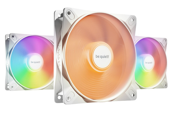 be quiet! Light Wings LX 120mm PWM ARGB Fans, 3-Pack, White - BL122