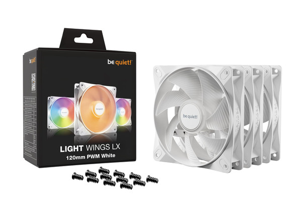 be quiet! Light Wings LX 120mm PWM ARGB Fans, 3-Pack, White - BL122 – image 5
