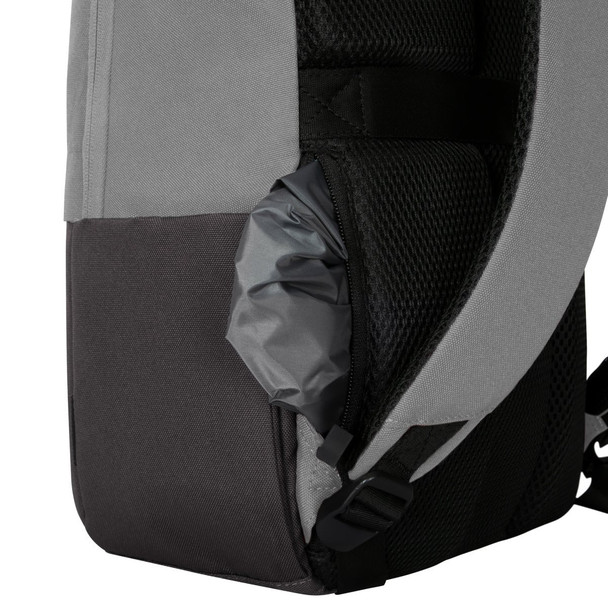 Targus Sagano EcoSmart Commuter Backpack for 15.6" Laptops, Rain Cover, Black/Grey - TBB635GL – image 10