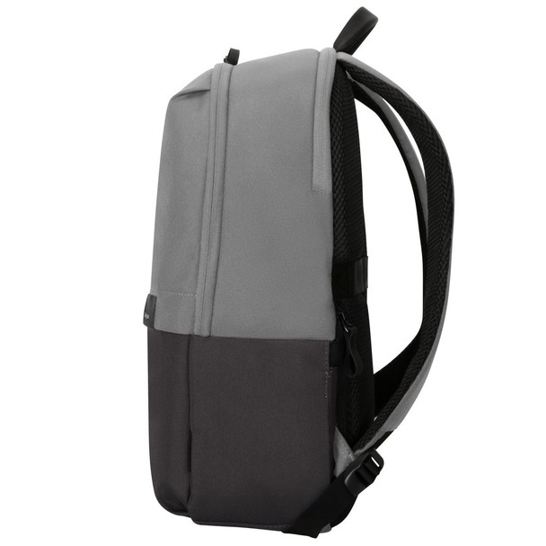 Targus Sagano EcoSmart Commuter Backpack for 15.6" Laptops, Rain Cover, Black/Grey - TBB635GL – image 12