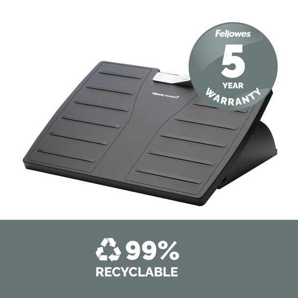 Fellowes Office Suites Adjustable Foot Rest with Microban, 3 Height Positions, Black - 8035001 – image 8