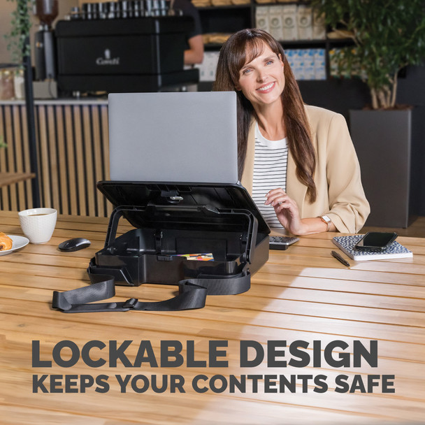 Fellowes Breyta Laptop Carry Case with Built-in Stand, Lockable, for up to 14" / 4kg Laptops, Black – image 6