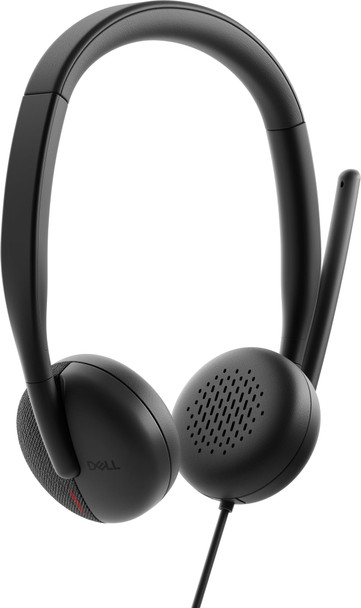 Dell Pro Wired Headset WH3024, USB, AI Noise Cancellation, Boom Mic, On-Ear, Black - WH3024-DWW – image 2