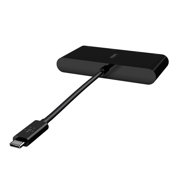 Belkin USB-C Multimedia Adapter with 4K HDMI, VGA, USB-A 3.0 & Gigabit Ethernet, Black - AVC005BTBK – image 3