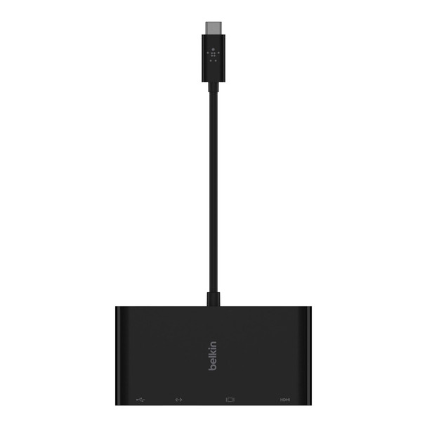 Belkin USB-C Multimedia Adapter with 4K HDMI, VGA, USB-A 3.0 & Gigabit Ethernet, Black - AVC005BTBK – image 4