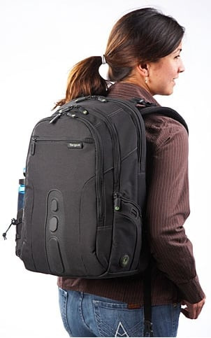 Targus EcoSpruce 15.6in Laptop Backpack, Recycled Fabric, Water-Resistant Base, Black - TBB013EU – image 8