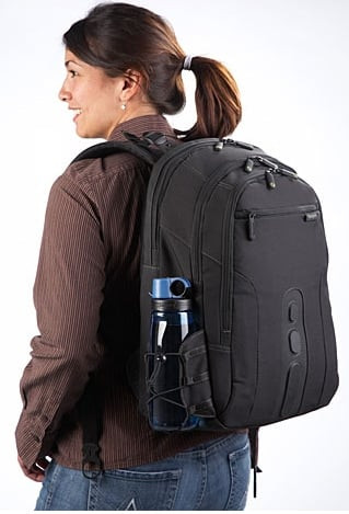 Targus EcoSpruce 15.6in Laptop Backpack, Recycled Fabric, Water-Resistant Base, Black - TBB013EU – image 10