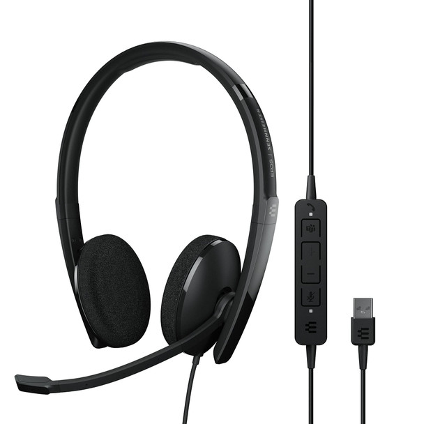 EPOS ADAPT 160T USB II Stereo On-Ear Wired USB Headset, Boom Mic, Microsoft Teams Certified - 1000901 – image 4
