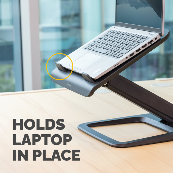 Fellowes Hana LT Adjustable Laptop Stand, up to 19" & 4.5kg, 10.2-40.6cm Height, Black – image 5