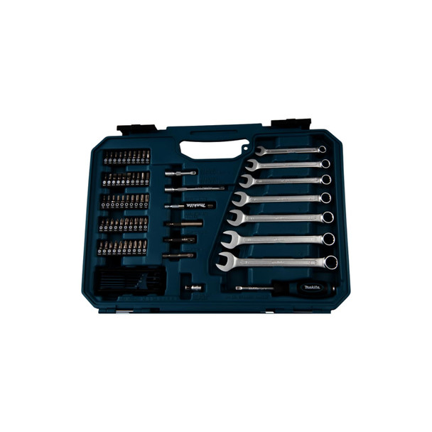 Makita E-06616 120 Piece Maintenance Tool Set, Chrome Vanadium, Stackable Case, Blue/Black - E-06616 – image 3