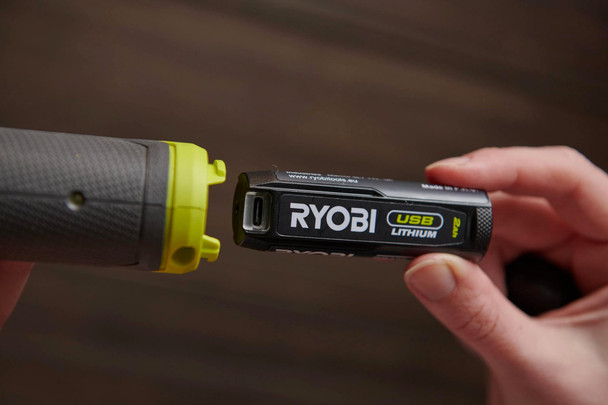 RYOBI 4V USB Lithium Cordless 1/4 Inch Ratchet Wrench, 8Nm, with 1x 2.0Ah Battery - RR14W4-120G – image 4