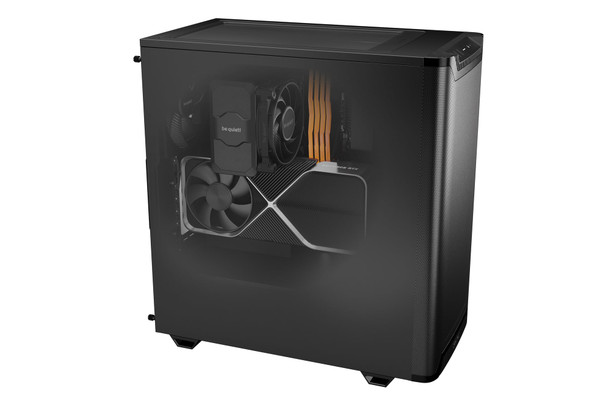 be quiet! Pure Base 501 Airflow Midi Tower ATX Case, 2x 140mm PWM Fans, USB-C, Black - BG074 – image 5