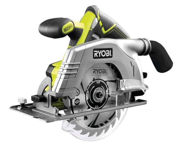 RYOBI 18V ONE+ Cordless Circular Saw, 165mm Blade, 52mm Cut Depth (Battery & Charger Not Included) - R18CS-0