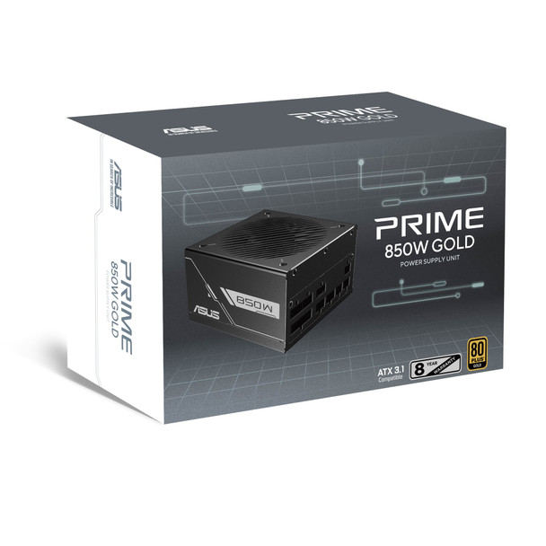 ASUS Prime 850W Gold Black Edition Fully Modular ATX 3.1 Power Supply, 80 Plus Gold - 90YE00U2-B0NA00 – image 11