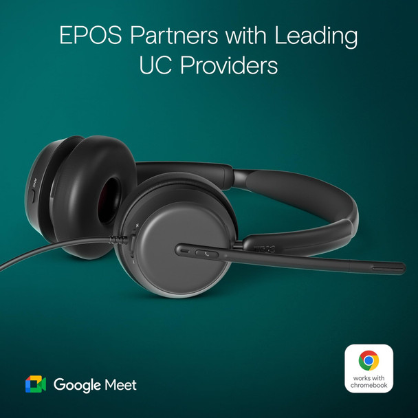 EPOS IMPACT 860 ANC Double-Sided Wired USB-C Headset with Active Noise Cancellation, USB-A Adapter - 1001174 – image 4