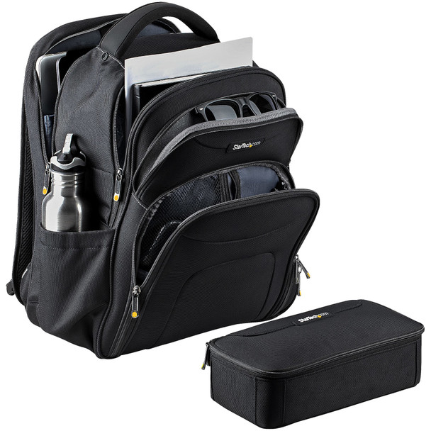 StarTech.com 17.3" Laptop Backpack with Removable Accessory Case, Ballistic Nylon, Black - NTBKBAG173 – image 6