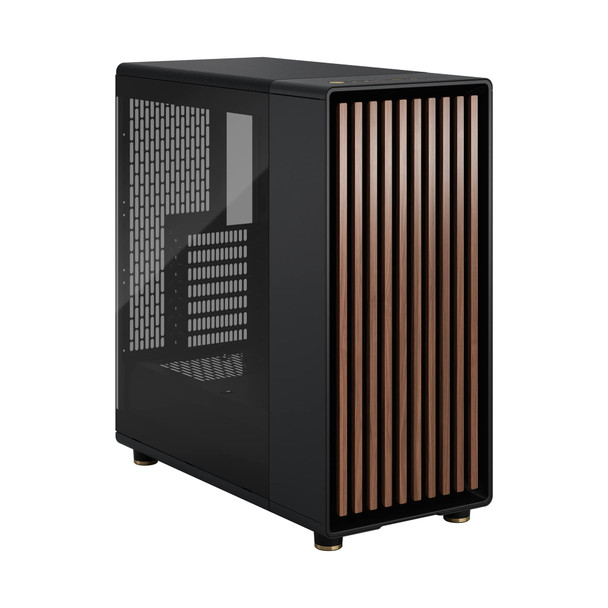 Fractal Design North Charcoal Black ATX Mid Tower Case, Walnut Front, Dark Tinted Glass, 2 x 140mm Fans - FD-C-NOR1C-02 – image 5