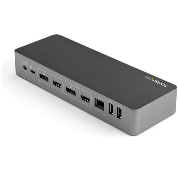 StarTech.com Universal Hybrid USB-C & USB-A Dock, Dual 4K 60Hz DP & HDMI, 100W PD, 4x USB 5Gbps, GbE - DK30C2DPEPUE – image 3