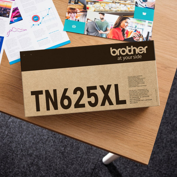 Brother TN-625XLC High Yield Toner Cartridge, Cyan, Genuine Brother - TN625XLC – image 2