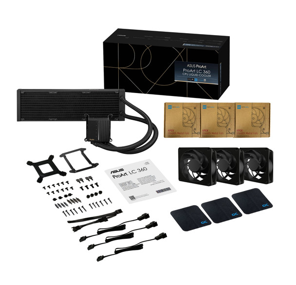 ASUS ProArt LC 360 All-in-One CPU Liquid Cooler, Alphacool 120mm Fans, Illuminated Meter, Black - 90RC0120-M0UAY0 – image 10