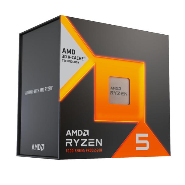 AMD Ryzen 5 7500X3D 6-Core AM5 Processor, up to 4.5GHz, 96MB L3 Cache, Boxed, No Cooler - 100-100001904WF