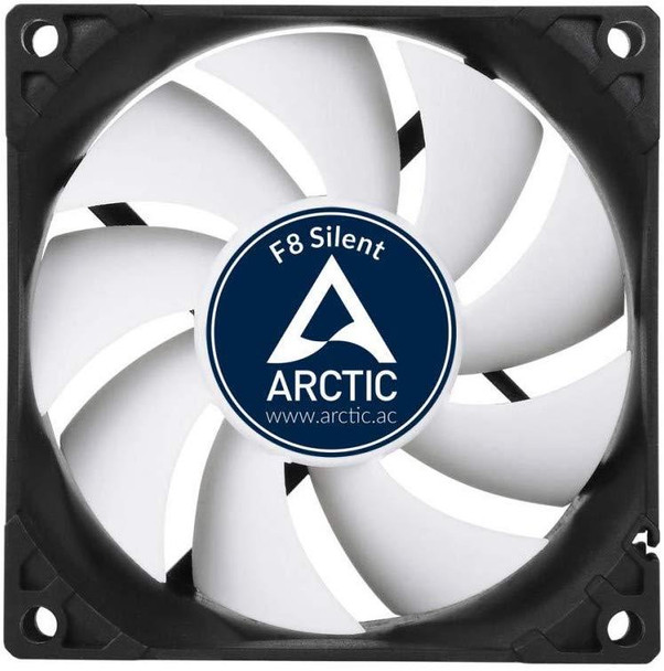 Arctic F8 Silent, Ultra-Quiet 80mm PC Case Cooling 3-pin