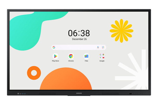 Samsung WA65F 65" 4K Interactive Display, Android, EDLA Certified, Touchscreen, Black - LH65WAFWLGCXEN