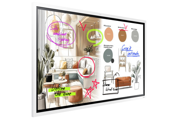 Samsung The Flip 55" WMFX 4K UHD Interactive Display, Touchscreen, Samsung Knox - LH55WMFWBGCXEN – image 2