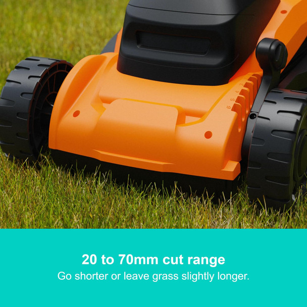 BLACK+DECKER 1400W Corded Electric Lawn Mower, 34cm Cutting Width, for Gardens up to 400m² - BEMWP340-GB – image 6