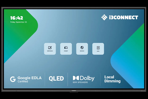 i3CONNECT Aspen 4 65" Interactive Touchscreen Display, 4K UHD QLED, Android 15, Dolby Audio – image 2