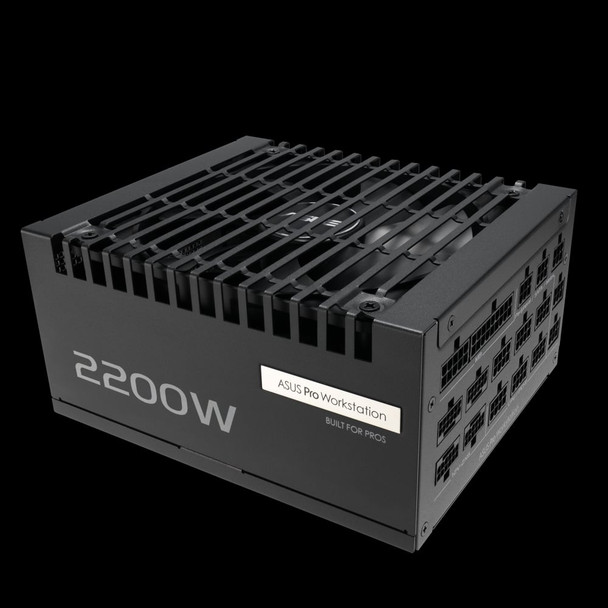 ASUS Pro WS 2200W Platinum ATX 3.1 Power Supply, 80 PLUS Platinum, PCIe 5.1, 4x 16-pin 12V-2x6 - 90YE00Z1-B0NA00
