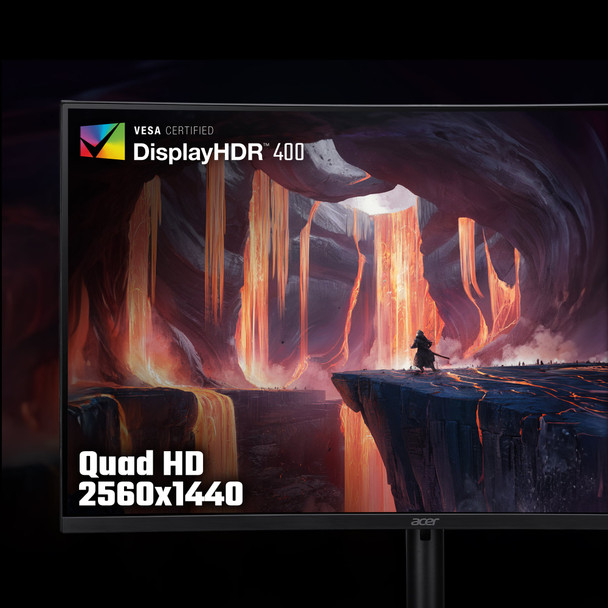 Acer Nitro XZ322QU V3 31.5" Curved QHD Gaming Monitor, VA Panel, AMD FreeSync Premium, Black - UM.JX0EE.307 – image 4