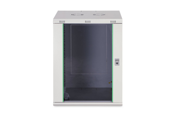 DIGITUS Dynamic Basic 16U 19" Wall Mounting Network Cabinet, 785 x 600 x 600 mm, Glass Door, 60 kg, Grey - DN1916U6/6EC – image 3