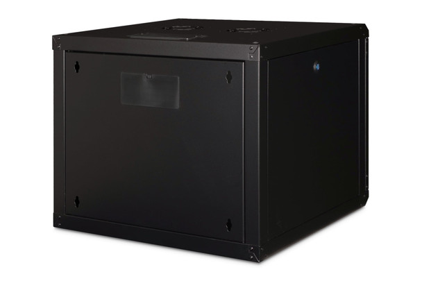 DIGITUS Unique 9U 19" Wall Mounting Network Cabinet, 509 x 600 x 600 mm, Glass Door, 100 kg, Black - DN1909U6/6SW – image 2