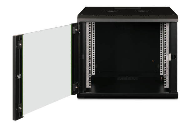 DIGITUS Unique 9U 19" Wall Mounting Network Cabinet, 509 x 600 x 600 mm, Glass Door, 100 kg, Black - DN1909U6/6SW – image 5