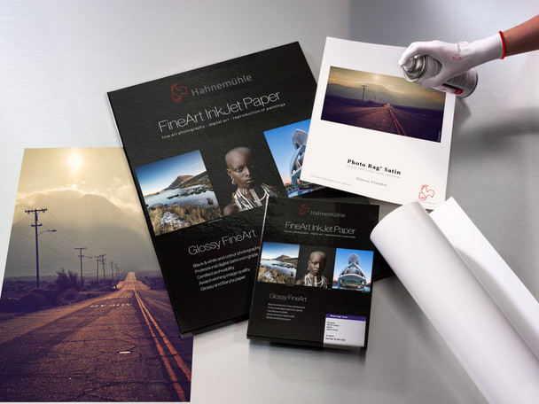 Hahnemühle Photo Rag Satin 310gsm FineArt Inkjet Paper Roll, 17" x 12m, 100% Cotton, White Satin – image 3