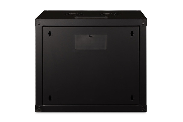 DIGITUS Unique 9U 19" Wall Mounting Network Cabinet, 509 x 600 x 450 mm, Glass Door, 100 kg, Black - DN-1909-U-SW – image 4